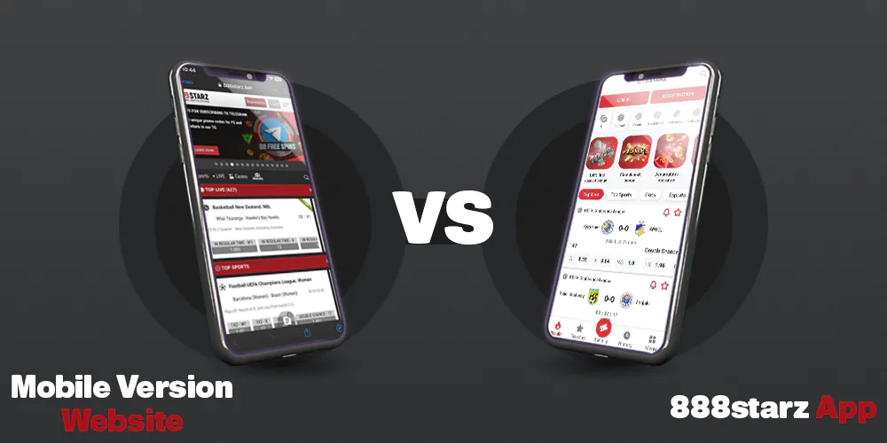 Differences between a mobile version of a website and a mobile application