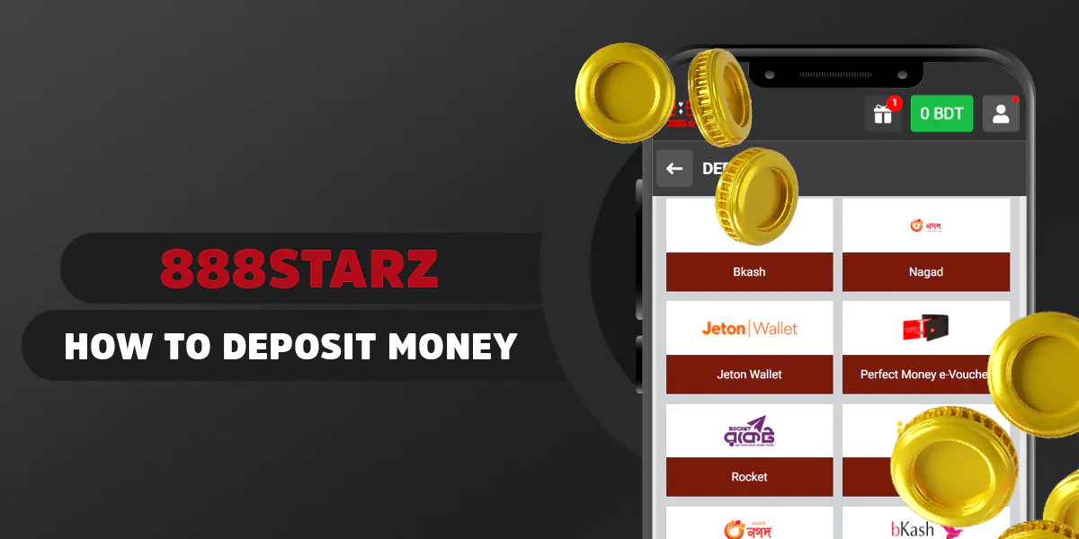 Making your first deposit at 888Starz