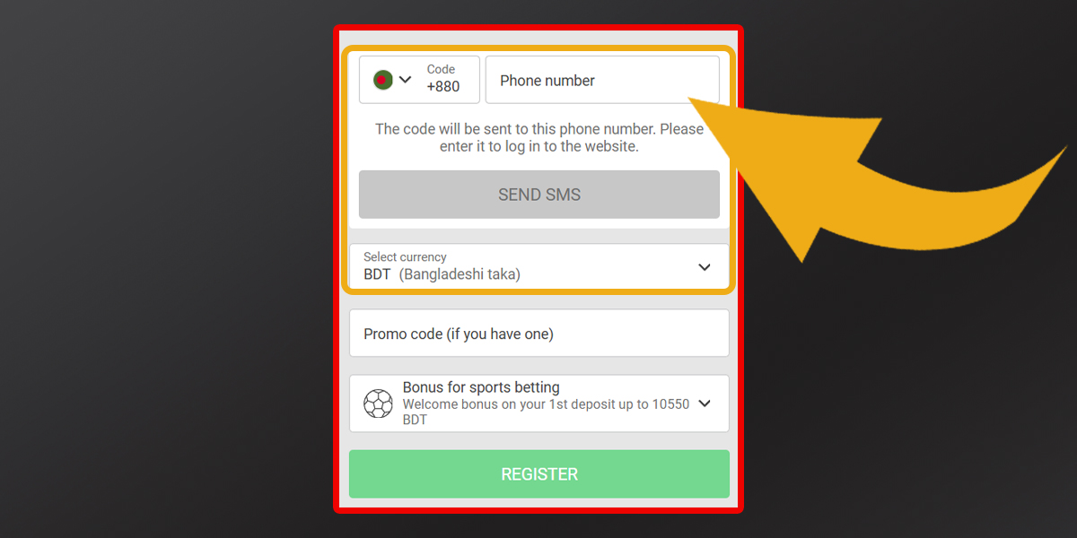 how to use 888starz promo codes when registering step 3