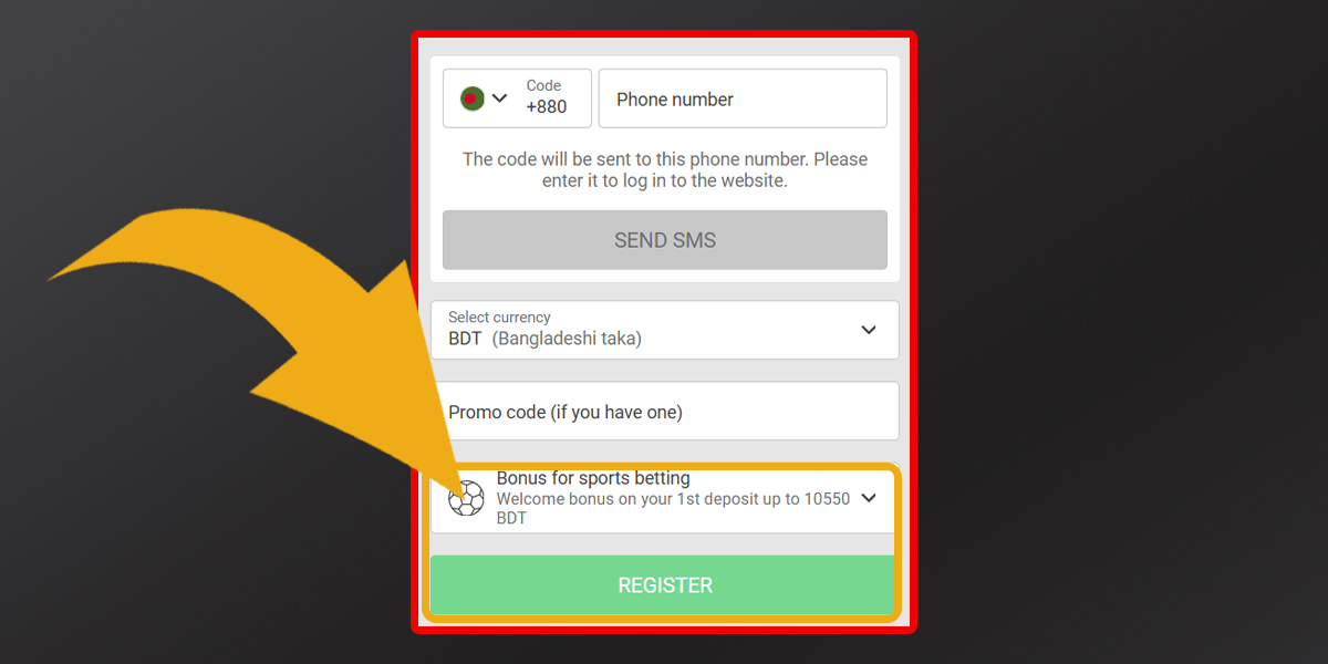 how to use 888starz promo codes when registering step 5