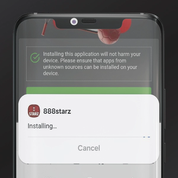888starz app android installation   step 8