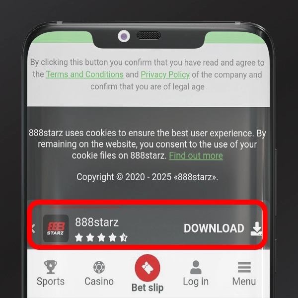 888starz download app for android   step 2