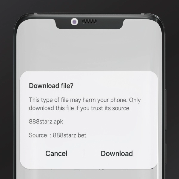how to install the 888starz app on android   step 2