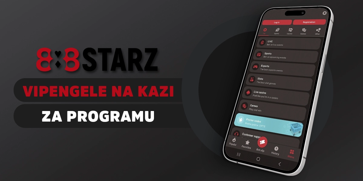 Vipengele kuu na kazi zilizojumuishwa katika programu ya rununu ya 888starz